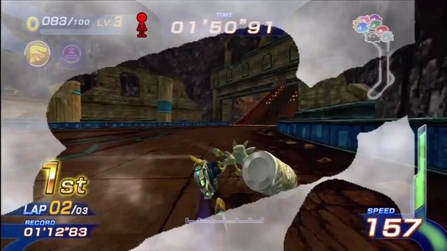 Sonic Free Riders: Magma Rift (Standard / Free Race) [1080 HD] смотреть онлайн