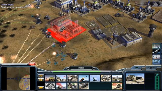 C&C Generals - Zero Hour: 1 vs. 7 - USA vs. 7 Hard Armies (Tournament Twilight Flame) смотреть онлайн