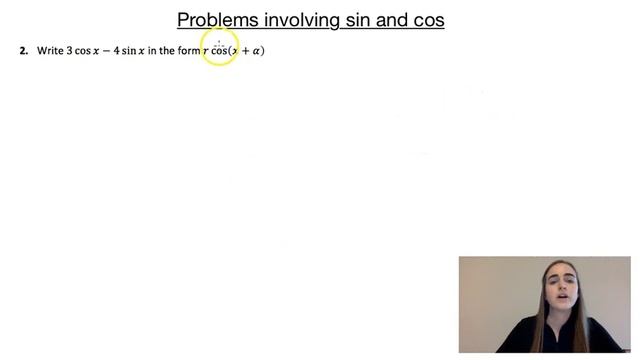 Problems involving sin and cos смотреть онлайн