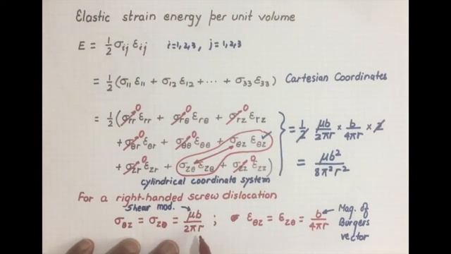 Strain Energy of a Screw Dislocation смотреть онлайн
