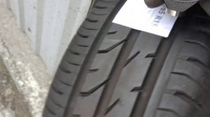 Старение шин. Твёрдость 6- и 14-летней шины. Трещины.