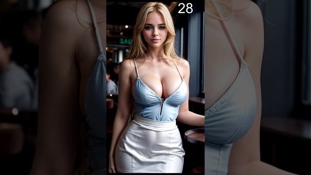 🔥 AI BLONDE HOT WAITRESS #4 | STABLE DIFFUSION | Elegance in Service and Blonde Allure! 🍽️✨ смотреть онлайн