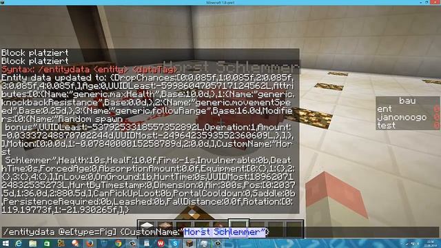 Minecraft Command Tutorial #36: /entitydata смотреть онлайн