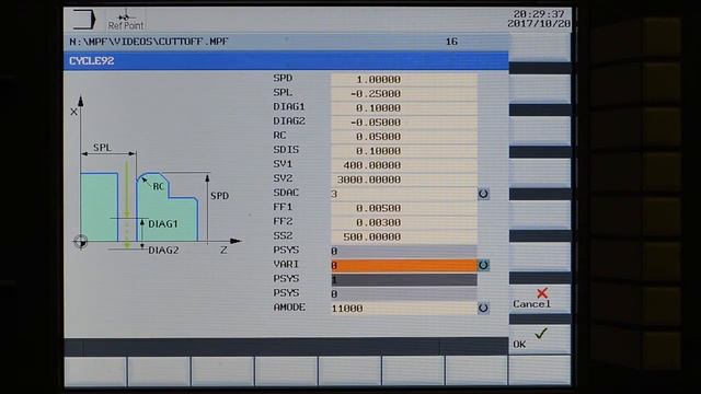 Conversational Programming on Siemens 808D - Cutoff Operation Using Siemens Cycle92 - AutoMateCNC смотреть онлайн