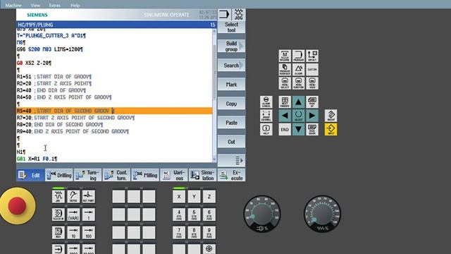 R variables/#Custom macro programming for plunge turning-Double plunge in Siemens CNC SINUMERIK 828 смотреть онлайн