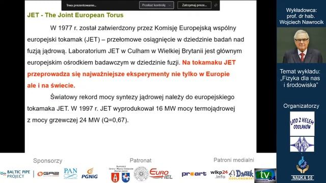 Wykład popularnonaukowy „Fizyka dla nas i środowiska”. Lato z helem 2021 dzień 1. смотреть онлайн