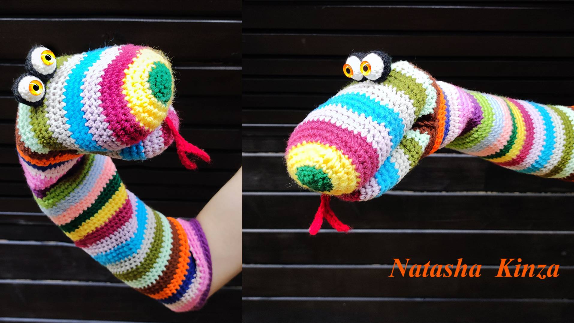 РУЧНАЯ ЗМЕЯ из ОСТАТКОВ ПРЯЖИ !/crochet snake from yarn scraps смотреть онлайн