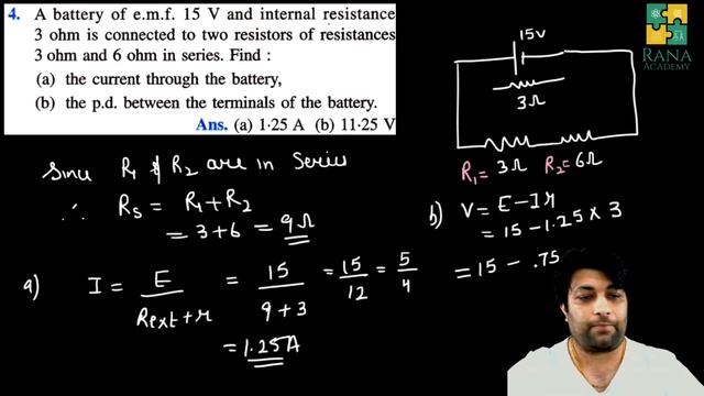 Class 10 ICSE Physics Lecture 9 Selina Publication Current Electricity Exercise 8 [B] Numerical 1-1 смотреть онлайн