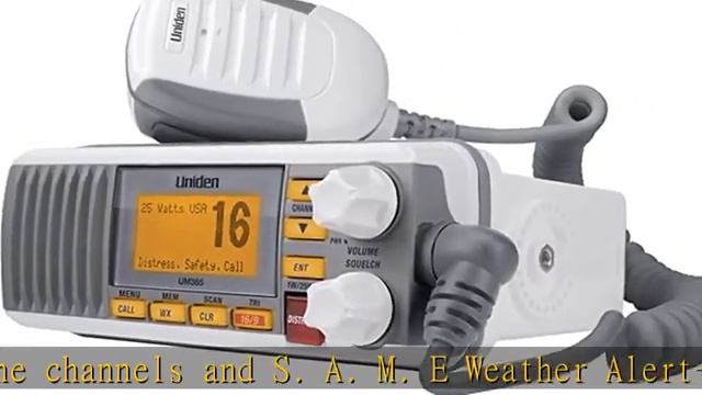 Uniden UM385 25 Watt Fixed Mount Marine Vhf Radio, Waterproof IPX4 with Triple Watch, Dsc, Emergenc смотреть онлайн