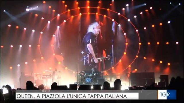 2016-06-26 TG3 Veneto report about Queen + Adam Lambert live in Piazzola sul Brenta with live shots смотреть онлайн