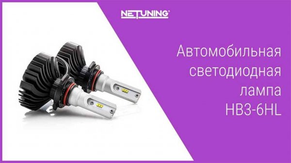 Комплект автомобильных светодиодных ламп HB3-6HL NeTuning 9005 лампа светодиодная ближнего дальнего