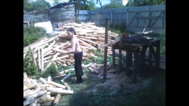 Дима Михайлов 10 ЛЕТ, пилит дрова смотреть онлайн