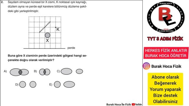Optik Aydınlanma ve Gölge 3 ADIM FİZİK ÇÖZÜMLERİ (PDF) смотреть онлайн