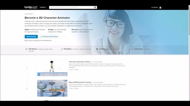 Lynda Learning Path - 3D Animator смотреть онлайн