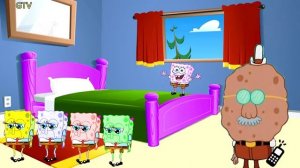 Five little Masha jumping on the bed