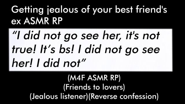Getting jealous of your best friend's ex (M4F ASMR RP)(Friends to lovers)(Reverse confession) смотреть онлайн