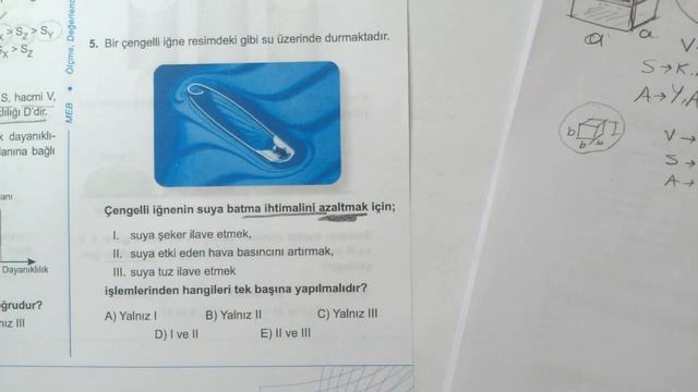 9. Sınıf | Fizik | MEB | Kazanım Testi 10 | Madde ve Özellikleri 6 | 2022 2023 | PDF | TYT Fizik смотреть онлайн