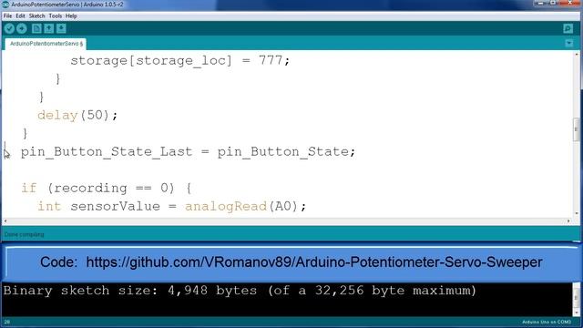 Ep.53 Arduino Projects - Potentiometer Servo Control & Memory смотреть онлайн