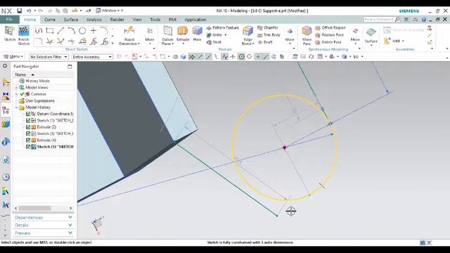 Siemens NX Tutorial #6 for Beginners #English смотреть онлайн
