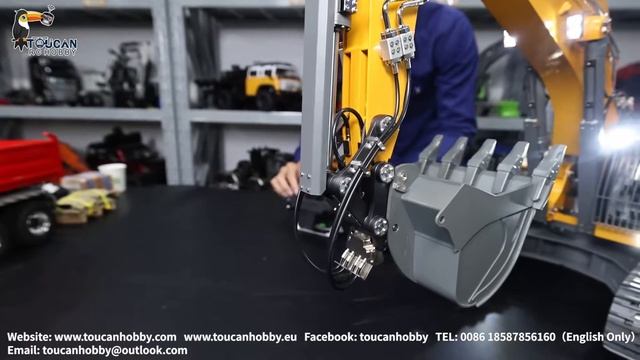 Unbox HUINA 1/14 Digger Kabolite K970 100S pro. Top CNC Hydraulic RC Excavator#rc #construction смотреть онлайн