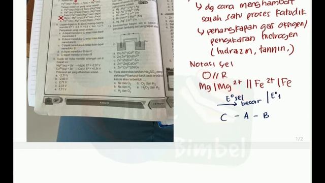 12SMA Kimia : Redoks, Sel Volta, Elektrolisis (1) : Soal Latihan 1 смотреть онлайн