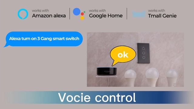 Tuya Us Zigbee Smart Touch Switch Light No Neutral Wire 1/2/3 Gang Wall On Off For Alexa Google Hom смотреть онлайн