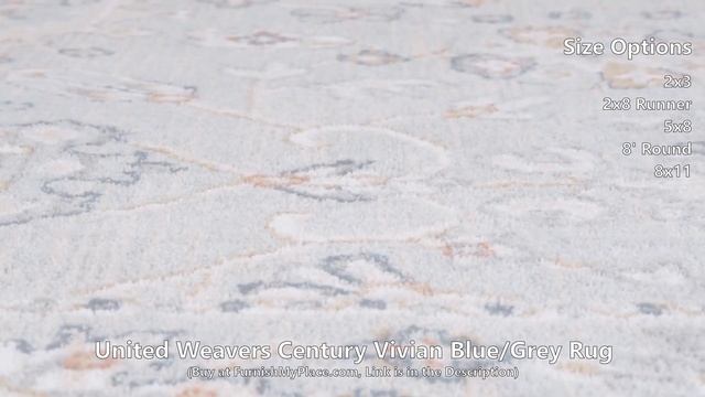 United Weavers Century Vivian Blue Grey Rug смотреть онлайн