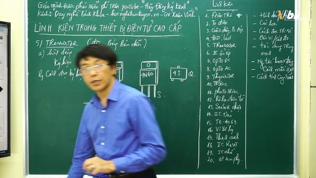 Bài 18 - Khóa học linh kiện trong các thiết bị điện tử cao cấp - Transitor phần 1 смотреть онлайн