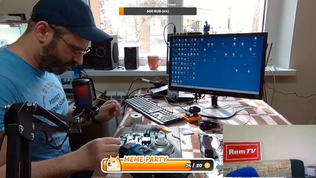 СТРИМ! Теперь не стиралки а телеки Candy! Ремонт в прямом эфире. смотреть онлайн