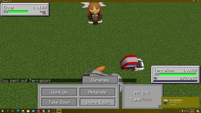 (Re-upload) Cavern Pokemon VS Volcano Pokemon (Terrakion VS Entei) Pixelmon Reforged смотреть онлайн
