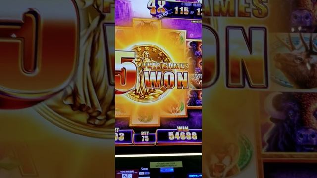 Felt like a JACKPOT! 0.75 cent bonus over 700x payout! Buffalo Diamond 10th Anniversary Slot Machin смотреть онлайн