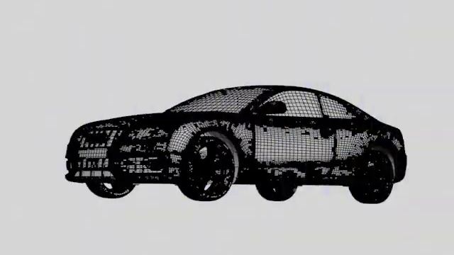 Assembly of Audi S6 3ds max and after effects with particle flow смотреть онлайн
