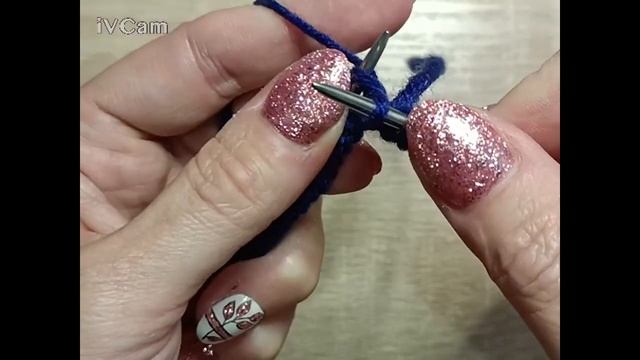 Лицьові петлі В'язання спицями. Урок 2. Front loops. Knitting смотреть онлайн