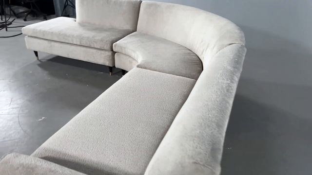 LR-3432 Restored Vintage Mid Century Modern Sectional Sofa Set смотреть онлайн