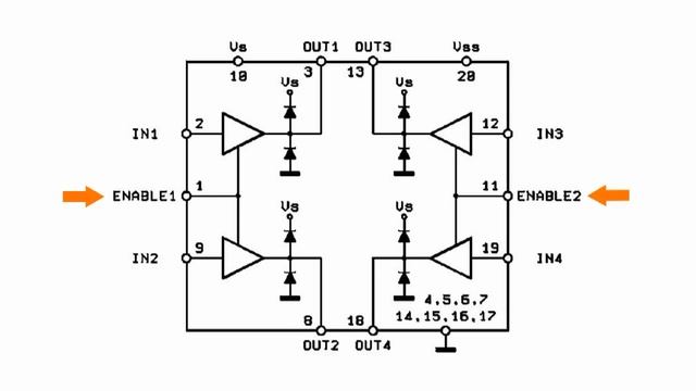 IC L293D Motor Driver Chip смотреть онлайн