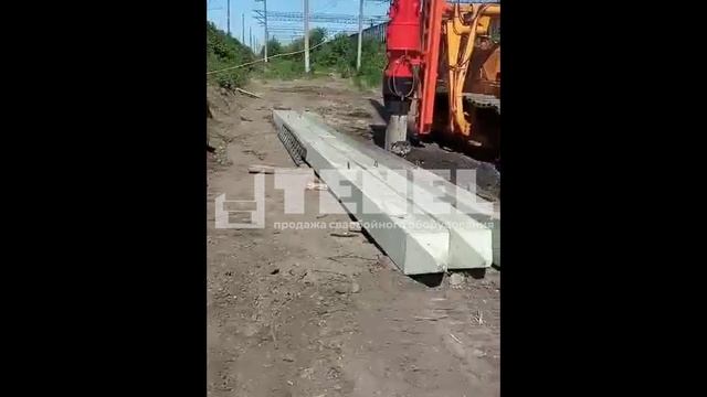 Копровая установка СП-49 с трубчатым дизель-молотом МСДТ1-2500