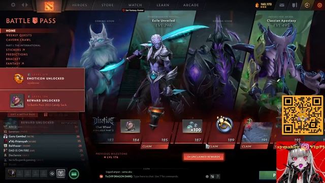 VIP DOTA 2 THE INTERNATIONAL 2022 BATTLE LEVEL BUNDLE 120 TREASURE смотреть онлайн