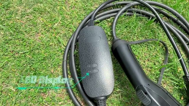 Portable Mode2 Type1vehicles EV Charger 3.5kw Home Use Charger with Control Box, AC EV Charger, EV смотреть онлайн