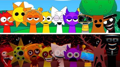 Incredibox - Sprunki But Pyramixed Новая полная анимированная версия! Обычный стиль против ужасов!!! смотреть онлайн