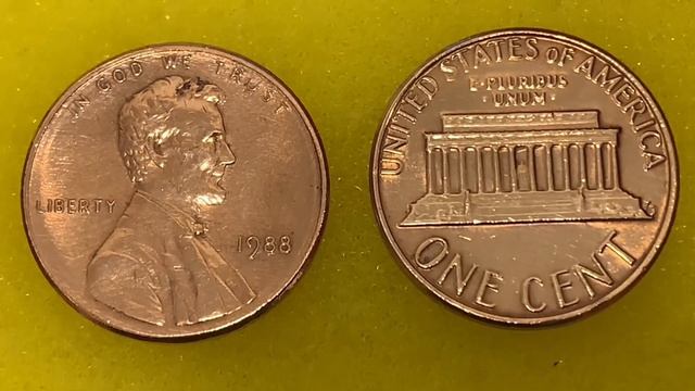 Coins USA 1 cent 1981(D)1988 смотреть онлайн