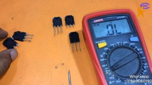 C5198 and A1941 transistor checking using multimeter