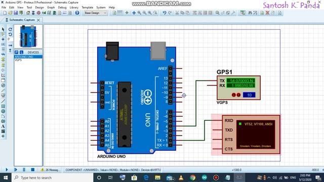 Virtual location tracking system with Arduino | PROTEUS смотреть онлайн