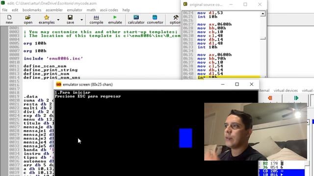 Emu 8086 смотреть онлайн