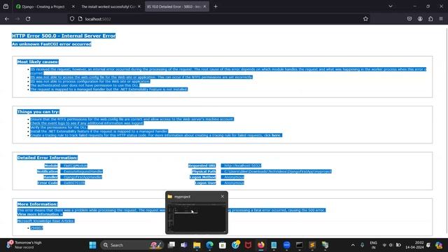 Deploy First Django App on IIS|Serve Static files with IIS Virtual Directory |Create App with Djang смотреть онлайн