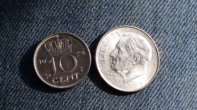 1975 10 CENT COIN FROM THE NETHERLANDS !!! смотреть онлайн