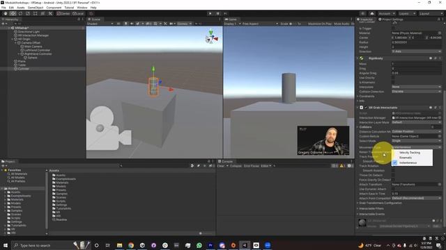 Interactors and Interactables in the XR Interaction Toolkit in Unity смотреть онлайн