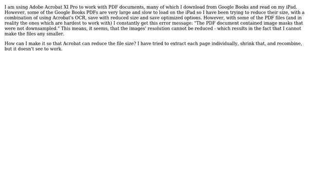 Adobe Acrobat XI Pro: The PDF document contained image masks that were not downsampled смотреть онлайн