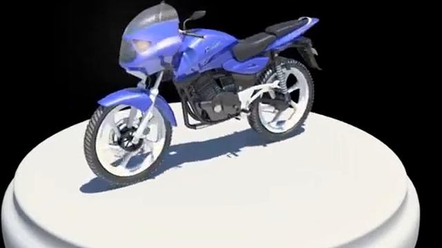 Bajaj pulsar 3D model смотреть онлайн