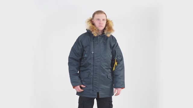Куртка Military Style аляска N-3B navy смотреть онлайн