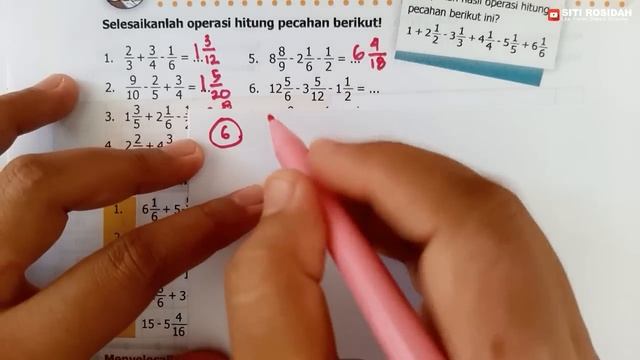 Asyik Mencoba Matematika kelas 5 Halaman 13 - Menjumlahkan dan Mengurangkan Tiga Pecahan Campuran смотреть онлайн